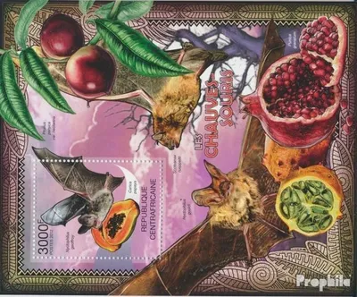 Produktbild von Briefmarken Zentralafrikanische Republik 2012 Mi Block 950 (kompl. Ausgabe) postfrisch Fledermäuse (Nyctophilus geoffroy)