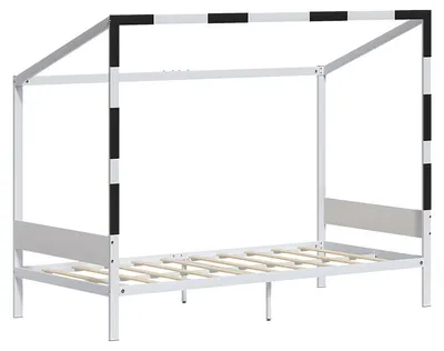 Obrázok produktu pre Detská posteľ Vitalispa Goal biely/čierna 90x200, Model 61327