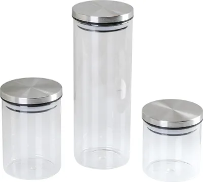 Produktbild von Vorratsdose, Glas, 3er-Set