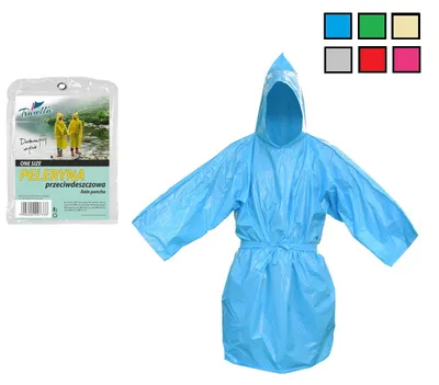 Produktbild von Regenumhang für Erwachsene, Einheitsgröße, Universalgröße, verschiedene Farben