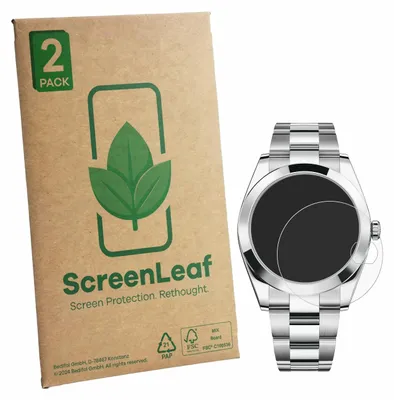 Produktbild von 2x ScreenLeaf Schutzfolie für Rolex Datejust 41 Displayschutz Display Schutz Folie Klar Transparent