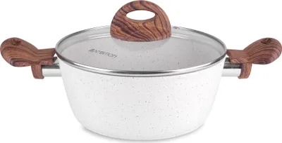 Produktbild von AMBITION Topf Aluminium Kochtopf Suppentopf Deckel Kunststoffgriffen NATURE 2,2L
