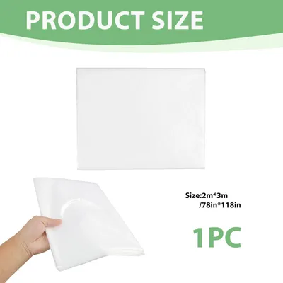 Obrázok produktu pre Polyetylénová plachta 2 m x 3 m, priehľadná, pre skleník, 250Mu, UV odolná, vodotesná