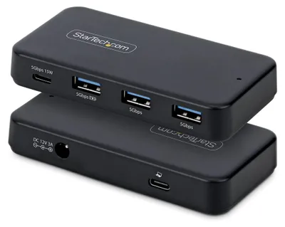 Produktbild von StarTech.com 4-Port USB-Hub 311UE – USB-C & USB-A, 5 Gbit/s, eigenstromversorgt