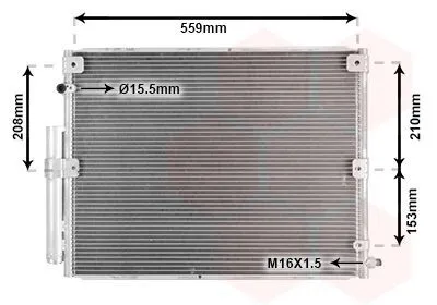 Produktbild von VAN WEZEL 53005617 Kondensator Klimaanlage Klimakondensator für TOYOTA LAND CRUISER 100 (UZJ100) +Trockner