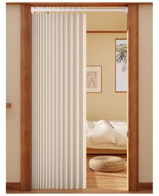 Obrázok produktu pre Záves na dvere s teleskopickou tyčou, biela, 150-180 cm / 200 cm