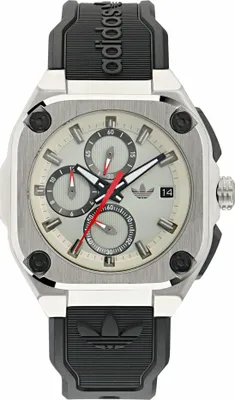 Produktbild von Adidas Uni Uhr Chrono CITY TECH THREE Silikon schwarz AOFH24017