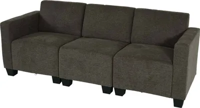 Zdjęcie produktu dla Modułowa sofa 3-osobowa Lyon, tkanina/tkanina ~ brązowy