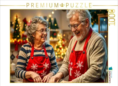 Produktbild von CALVENDO Puzzle Weihnachtsbäckerei | 1000 Teile Lege-Größe 64x48cm Foto-Puzzle für glückliche Stunden