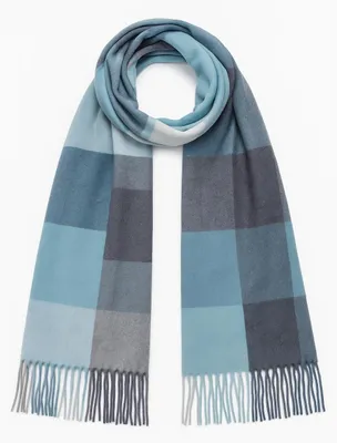 Produktbild von Faera Eleganter Kaschmir-Schal mit Fransen und geometrischem Muster Weich Modisch Größe One Size