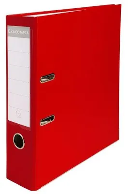 Image de Reliure en PP avec 2 anneaux, dos 80 mm, DIN A4 extra large rouge