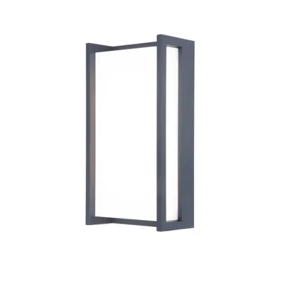 Image de Lampe de façade applique extérieure QUBO gris Lutec 5193013118