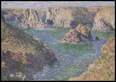 Immagine prodotto di Poster 100x70 cm Port-Domois, Belle-Isle, Monet Vintage
