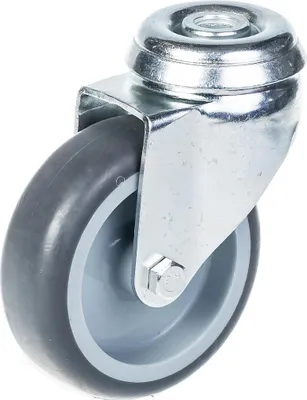 Produktbild von 75mm 3" Lenkrolle, grau, drehbar, 60kg Kapazität