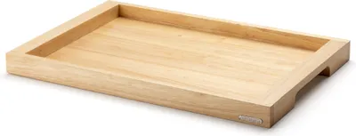 Zdjęcie produktu dla CONTINENTA Tablett, Gummibaum 54x36x4 cm 3402 4017167340203 Vorteilset – 2 Stück – inkl. 4 Edelstahl-Trinkhalme