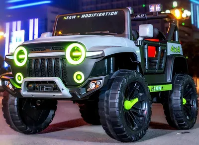 Produktbild von Jeep ST-3.0 4x4, 180 Watt, APP, Ledersitz, Eva Räder, 2,4g, 12V 7ah, Bluetooth Kinderauto Kinderfahrzeug Elektroauto