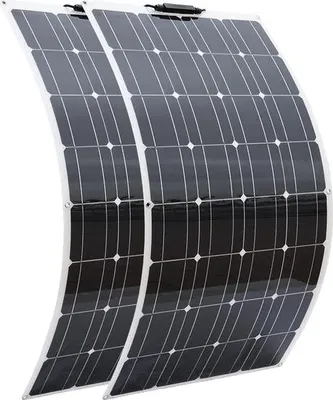 Obrázek produktu pro Solární panel, flexibilní, nabíjení 12V/24V, 2ks solárních panelů