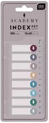 Produktbild von INDEX-LESEZEICHEN selbstklebende Notizen mit Lineal Interdruk 200 Stück