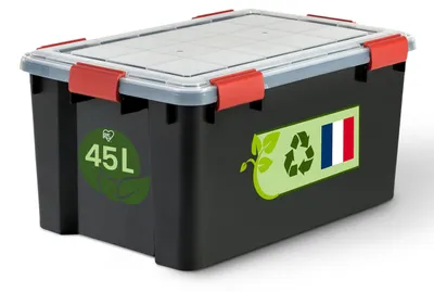 Produktbild von Iris Ohyama Luftdichte Aufbewahrungsbox mit Deckel, 45 L, 1er-Set, WSB-45