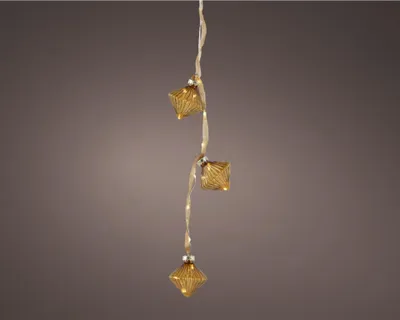 Produktbild von Lichterkette Weihnachtskugel LED 5,7x28cm