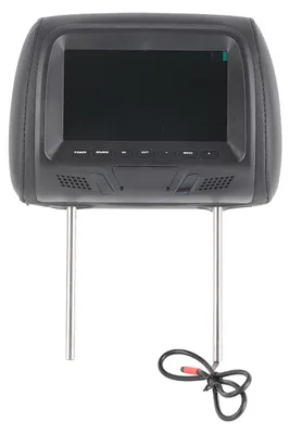 Image de Moniteur de voiture universel de 7 pouces, lecteur multimédia MP5 pour siège auto, haute définition, couleur noire