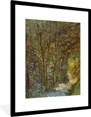 Produktbild von MuchoWow® MuchoWow® Gerahmtes Poster In den Wäldern - Vincent van Gogh 60x80 cm - Poster mit zchwarzem Bilderrahmen - Wohnzimmer - Dekorationen - Prämie
