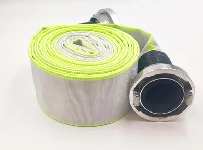 Produktbild von 3 Zoll | B-75 - 5 Meter Industrieschlauch | Feuerwehrschlauch | Bauschlauch | Flachschlauch | Schlauch mit Storz-Kupplung