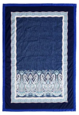 Produktbild von Baumwoll-Plaid in Blau Größe 135x190