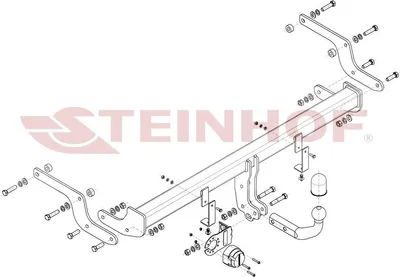 Produktbild von STEINHOF R-018 Anhängerkupplung 1500kg Max für RENAULT Captur II