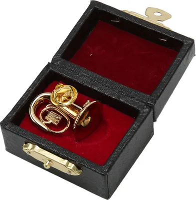 Zdjęcie produktu dla Miniaturowa broszka z tubą, broszka z tubą, broszka z tubą, broszka z mosiężną tubą, broszka z instrumentem muzycznym, broszka z instrumentem muzycznym