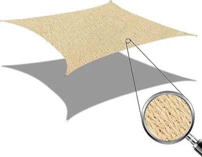 Produktbild von Sonnensegel Rechteck 2x4m, Sonnenschutz wetterbeständig HDPE