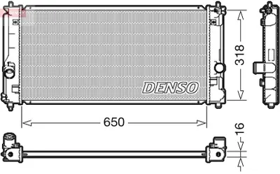 Produktbild von DENSO DRM50081 Kühler Wasserkühler Motorkühler für TOYOTA MR 2 III (ZZW3)