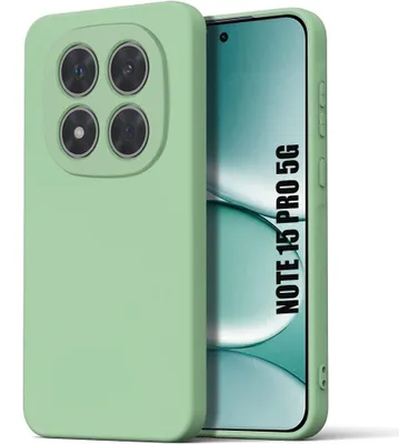 Image de Coque pour Xiaomi Redmi Note 15 Pro 5G, Protection Silicone Ultra Slim Anti-Rayures Antichoc Vert