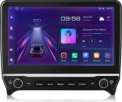 Obrázek produktu pro 10.1''Android autorádio Carplay pro Audi TT 2 2006-2014 2+32GB Navi GPS BT RDS DAB+ SWC