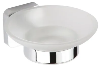 Produktbild von Sapho INSIA Seifenschale, Milchglas, Chrom