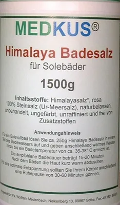 Produktbild von Medkusan Himalaya Badesalz für Solebäder 1,5 kg
