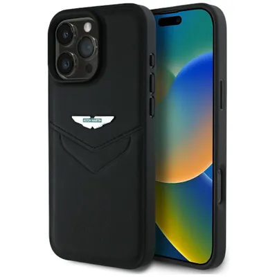 Immagine prodotto di Etui Aston Martin Hc Pelle Vittoria Design Fare Iphone 16 Pro Czarny