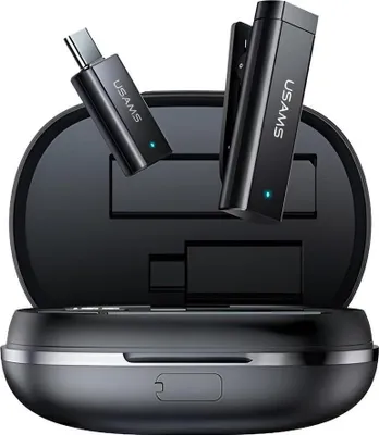 Zdjęcie produktu dla Mikrofon USAMS 2.4G Wireless Lavalier ANC USB-C