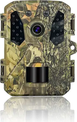 Image de TC24P 1080P caméra de gibier, entièrement automatique filtre infrarouge, caméras de gibier avec vision nocturne activée par le mouvement, IP65 étanche pour l'observation de la faune et la sécurité intérieure