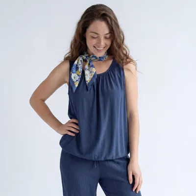 Produktbild von Sommer Top Damen Trägertop mit Gummibund 38 40 42 44 46 48 Stretchtop Viskose
