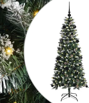 Zdjęcie produktu dla vidaXL Sztuczna choinka ze 150 diodami LED ze stojakiem Zielona 150 cm