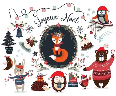 Produktbild von Weihnachtsaufkleber für Kinder: Feiernde Tiere – Weihnachtsaufkleber – Festtagsdekoration – 120 x 150 cm