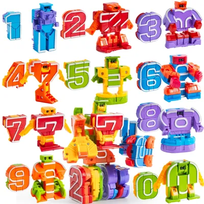 Zdjęcie produktu dla Zestaw 10 figurek robotów, zabawka dla dzieci