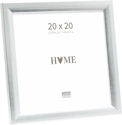 Image de Cadre en bois Deknudt S54SD2 argenté 20x20 cm