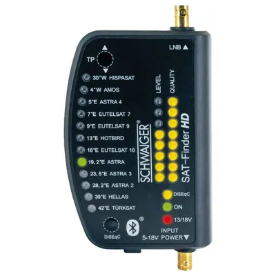 Produktbild von Schwaiger SF9003BT, 950 - 2150 MHz, 1 Stück(e), Kunststoff, Schwarz, Digital, 2 x BNC