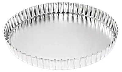 Runde Quicheform Ø 23 cm mit Hebeboden, 3 cm hoch, Blech