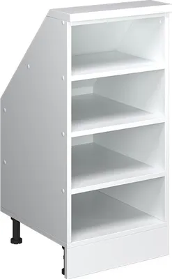 Produktbild von Dachschrägenschrank Vicco Rion Weiß 40 x 81.6 cm mit 4 Fächern, Model 57348