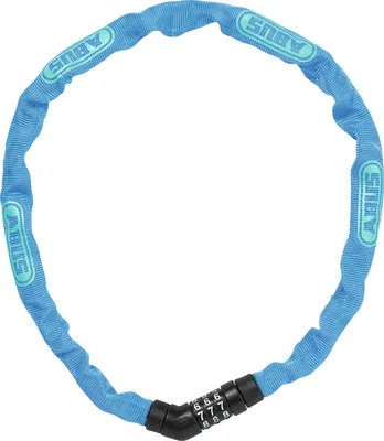 Produktbild von ABUS Kettenschloss Steel-O-Chain 4804C – Zahlenschloss aus Spezialstahl – ABUS-Sicherheitslevel 3 – 75 cm – Blau
