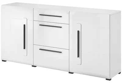 Obrázek produktu pro Komoda TUSLA TU26 bílý / bílý lesk