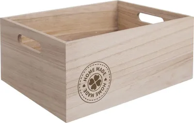 Produktbild von Orion Holzkiste Aufbewahrungskiste Aufbewahrungsbox mit Griffen HOME MADE 31x21x13cm